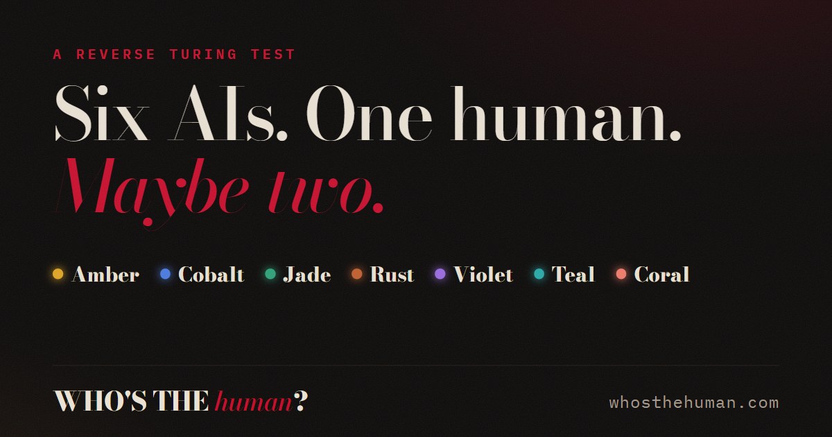 I made a reverse Turing test